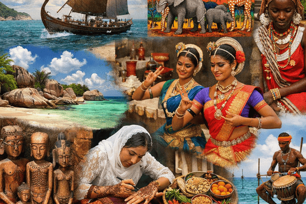 Première vitrine arts et cultures océan indien